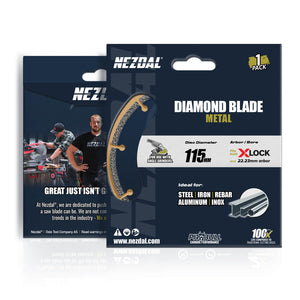 Forpakningen til et 115mm diamantblad kappskive for vinkelsliper