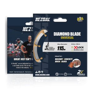 Forpakningen til et 115mm diamantblad kappskive for vinkelsliper