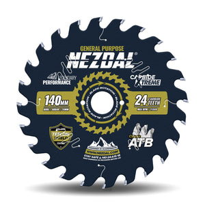 140mm Premium sagklinge fra Nezdal®, som leverer lynrask saging og medium snittkvalitet i mykt og hardt treverk