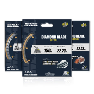 3 stk 150mm diamantblad til vinkelsliper