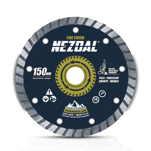 150mm diamantblad kappskive for vinkelsliper for fliser, marmor, granitt m.m