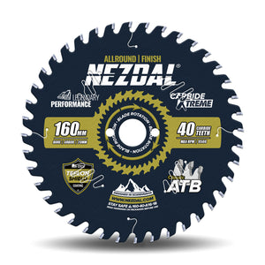 160mm saw blade with 40 teeth for allround / finish use in wood