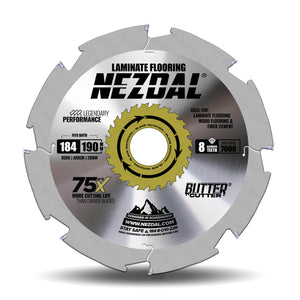 184mm sagblad for saging i laminat