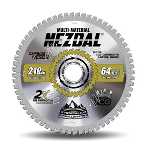 210mm Premium sagblad med TCG tanning for høy slitestyrke i krevende materialer