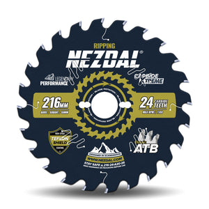 216mm | 24 Tenner | Kløyving, Lynrask | Bordsag