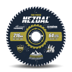 216mm | 64 Tenner | Fin Snittkvalitet | Ultratynn skjærebredde | Perfekt for batterisag