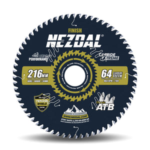 216mm Premium sagblad med et stort antall tenner (64 stk) for superfin snittkvalitet