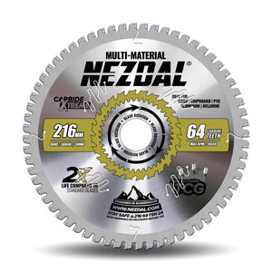 216mm Multi-Material sagklinge fra Nezdal®, som leverer 2X levetid og fin snittkvalitet i krevende materialer,