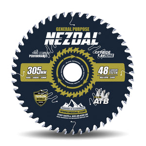 305mm Premium sagblad med 48 tenner for lynrask saging 