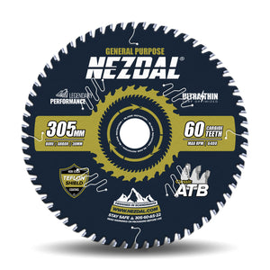 305mm | 60 Tenner | Generell Bruk | Ultratynn skjærebredde | Perfekt for batterisag