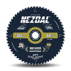 305mm | 60 Tenner | Tre & Spiker | Lynrask Kapping, Generell Bruk | Nail-Slicer® | 15X Slitestyrke | Kapp/gjærsag