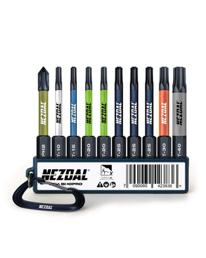 Snekkerens Favoritter MegaPack | 25 Sett | 60mm lengde | Fargekoder | God passform | For Slagtrekker & Drill