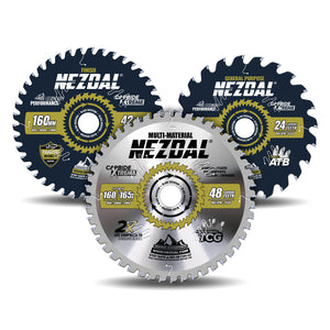 160mm Trio | 24, 42, 48 Tenner | Generell Bruk, Finish, Multi-Material | 2,2mm Skjærebredde