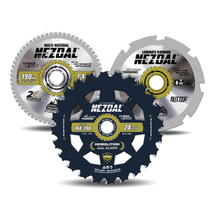 190mm Trio | Tøffe Materialer | Ekstrem Slitestyrke | Bredt bruksområde | Sagblad
