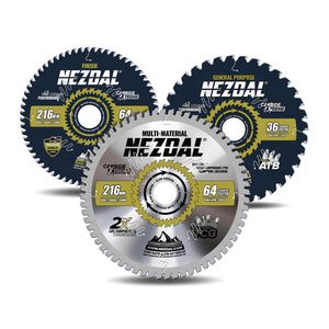 216mm Trio | 36, 64, 64 Tenner | Lynrask Kapping, Fin snittkvalitet, Multi-Material | Kapp/gjærsag