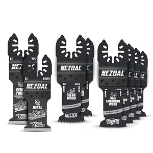 Snekkerens Utvalgte 2025 | 8 stk multikutterblader | Inkl. oppbevaringsboks