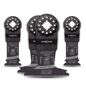 4 stk Starlock sagblader med japantanning for presisjonssaging i hardtre og myktre