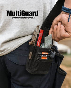 MultiGuard | Trygg oppbevaring av Bor, Bits, Multikutterblader, Stikksagblader, m.m | Med Belteclips