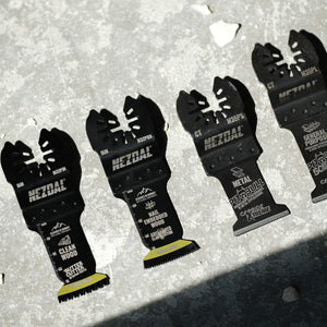 Snekkerens Utvalgte BW Edition | 10 stk multikutterblader | Inkl. Long Range blader + Oppbevaringsboks