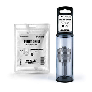 Adaptersett | Inkl. 105mm senterbor | Anbefales for Pitbull® hullsager