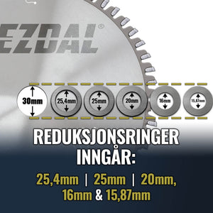 216mm | 24 Tenner | Kløyving, Lynrask | Bordsag