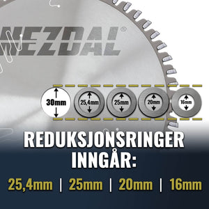 210mm | 52 Tenner | Fin snittkvalitet | 2,4mm skjærebredde | Sagblad