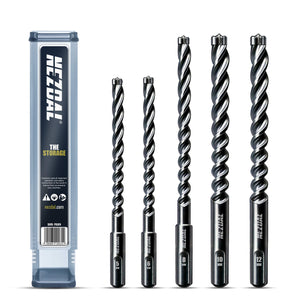 Proffpakken | 5, 6, 8, 10, 12 mm | Ekstra Lengde | Armert Betong, Mur, Stein | For SDS plus borhammere | Inkl. oppbevaringsboks