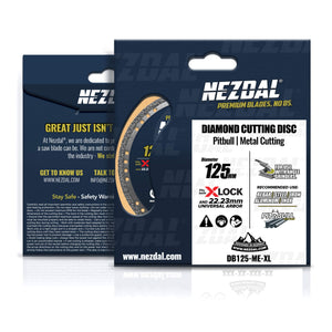 125mm | Metall | 100x levetid | X-lock, 22,23mm