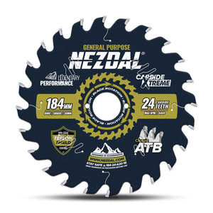 184mm circular saw blade for general purpose cuts in wood