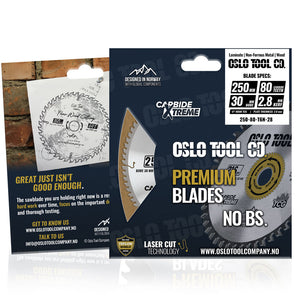 sagblad 250mm med 80 tenner i emballasje