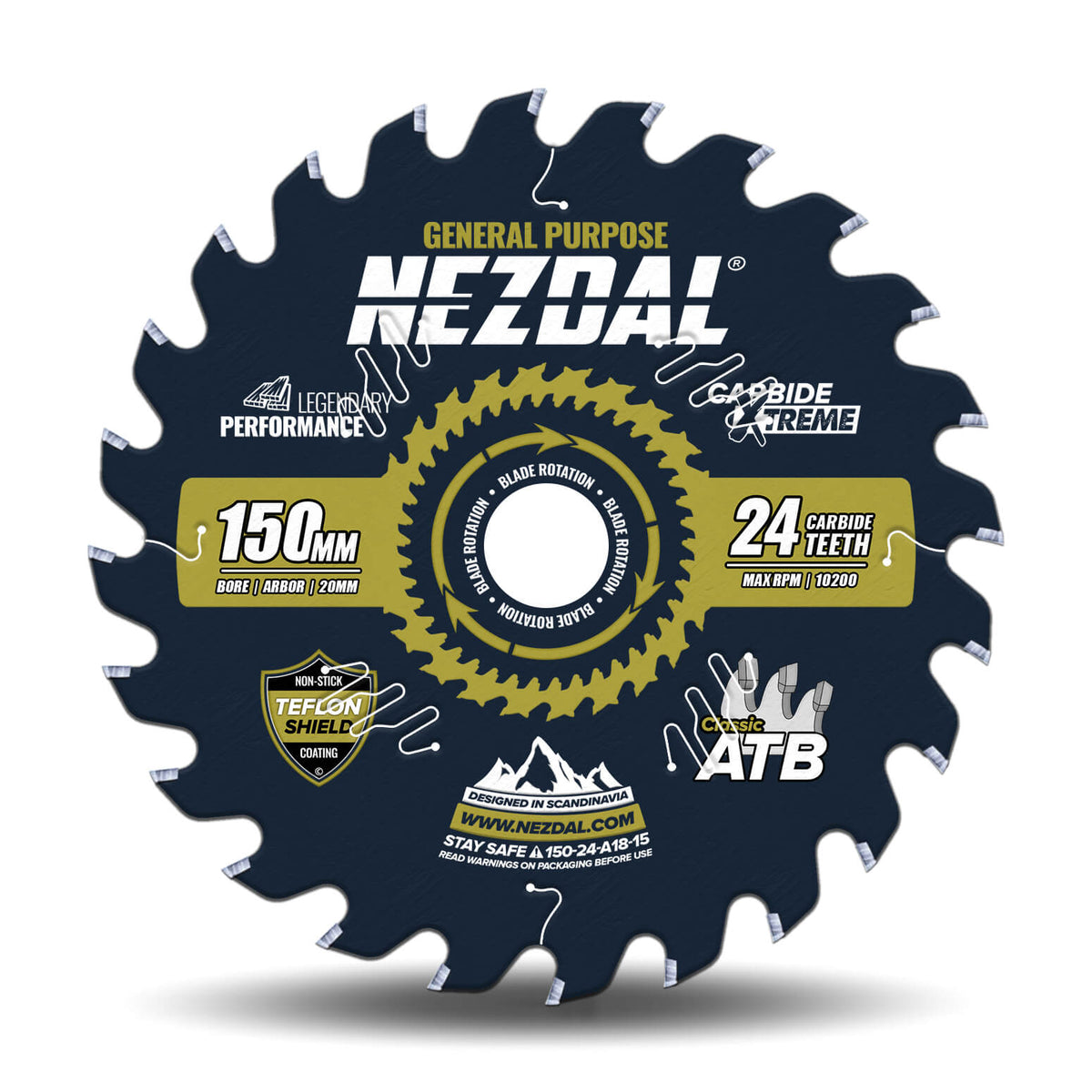 150mm sågklinga för allmänt bruk och sågning av trä