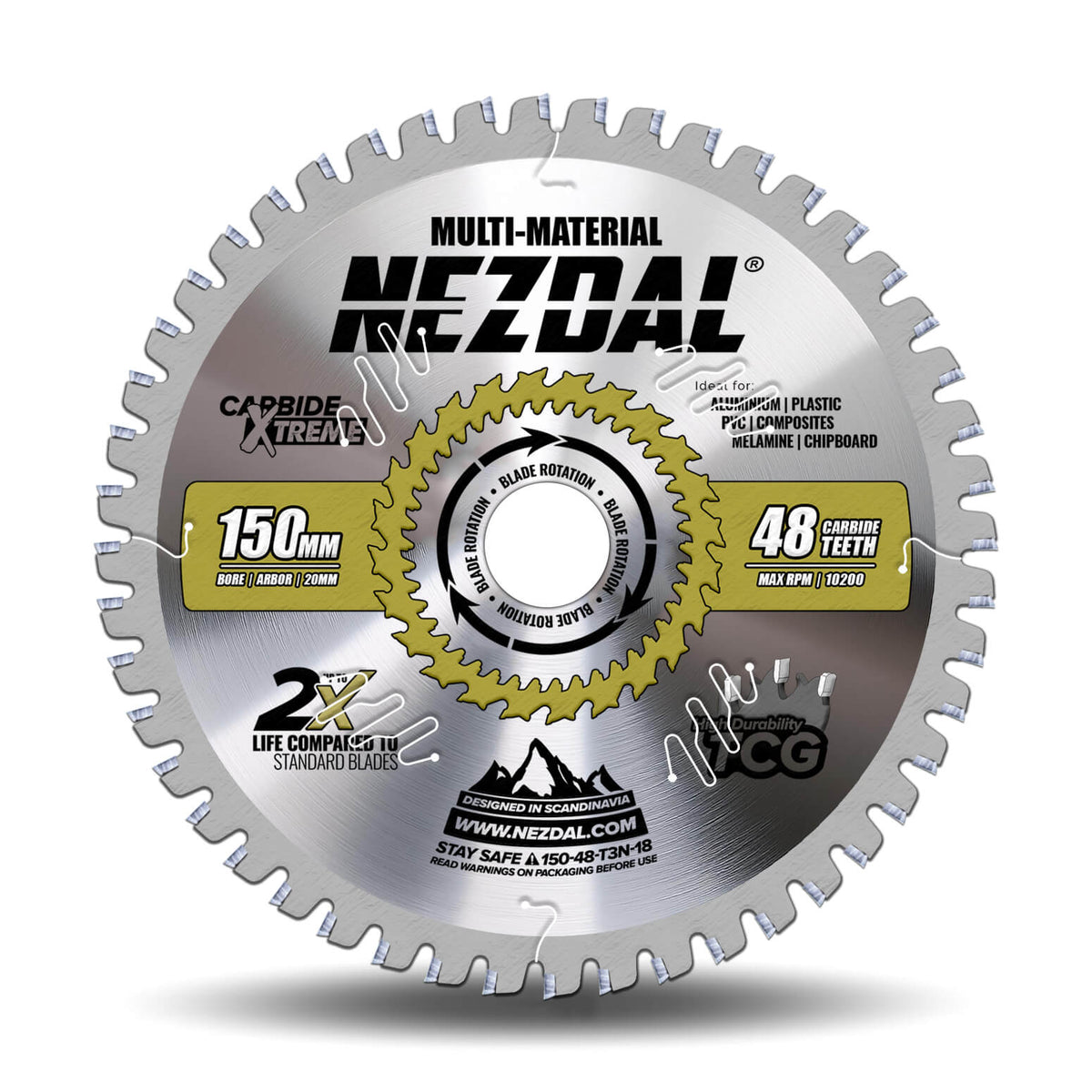 150mm | 48 Tenner | Multi-Material | Fin Snittkvalitet | Sagblad