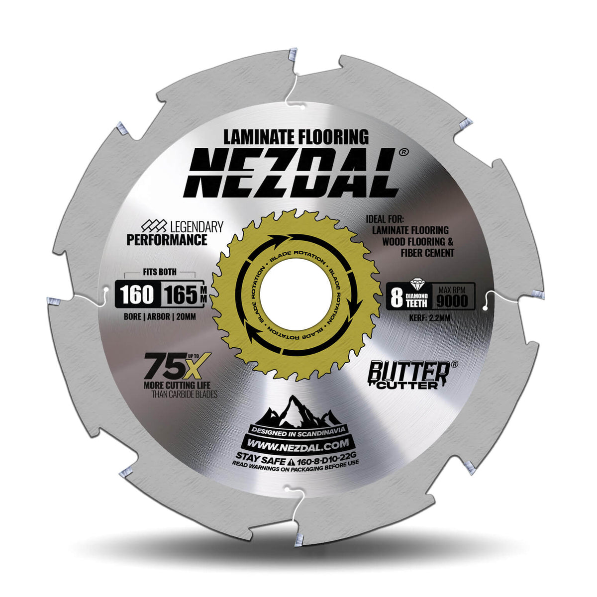 160mm sagblad til sirkelsag og dykksag for saging i laminatgulv