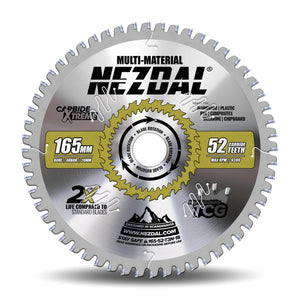 165mm | 52 Tenner | Multi-Material | Fin snittkvalitet | Bestselger | Sagblad