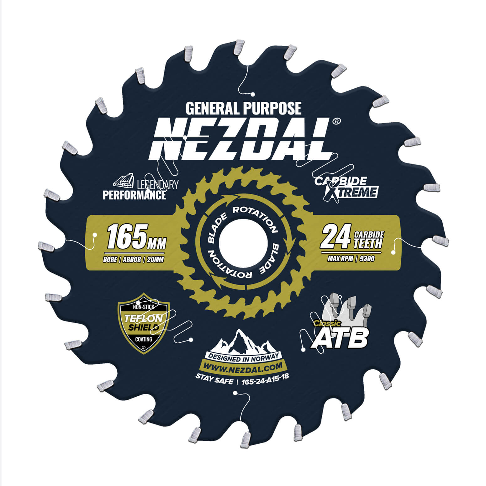 165mm | 24 Tenner | Lynrask | 3-Pack
