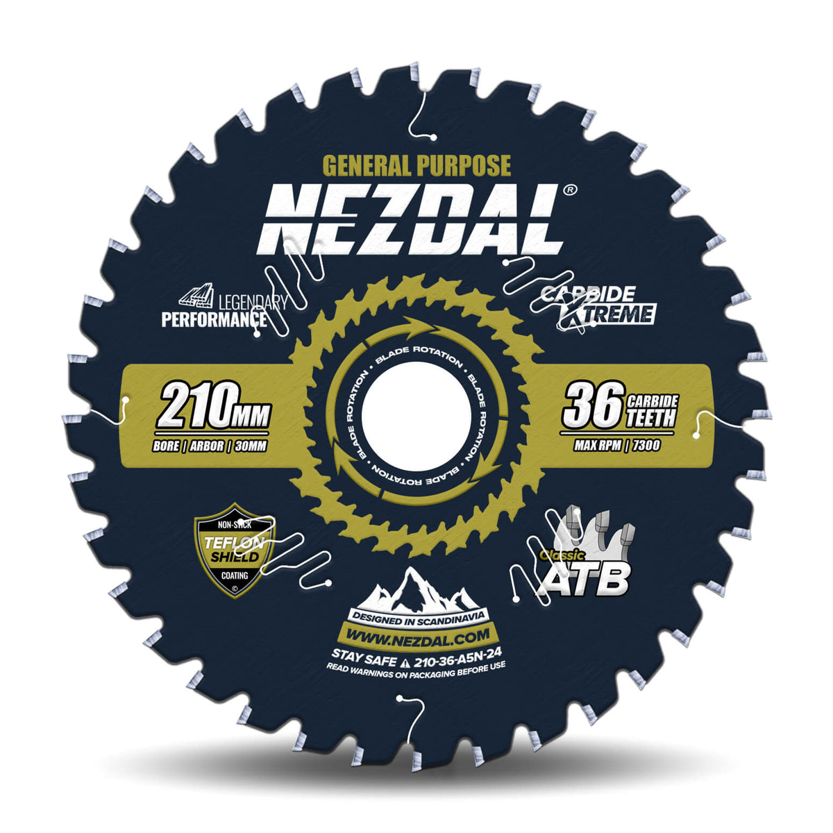 210mm | 36 Tenner | Lynrask Kapping, Generell Bruk | Kapp/gjærsag