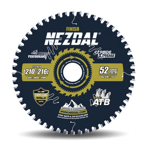 210mm | 52 Tenner | Fin snittkvalitet | 2,4mm skjærebredde | Sagblad