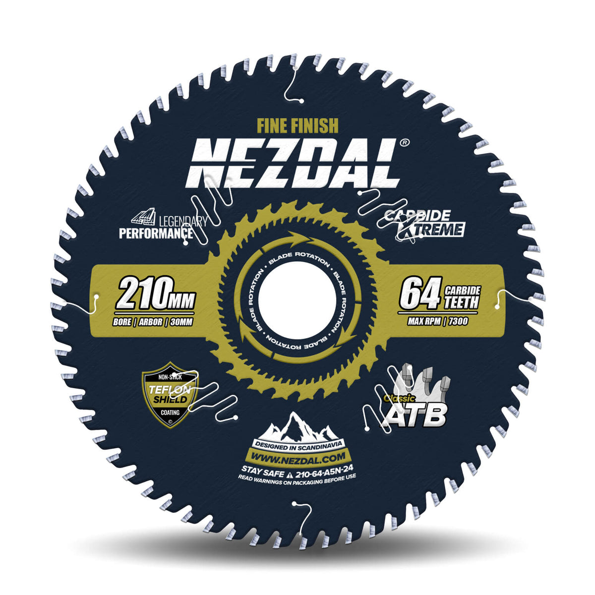 210mm | 64 Tenner | Fin Snittkvalitet | Listverk &amp; Synlige overflater | Kapp/gjærsag