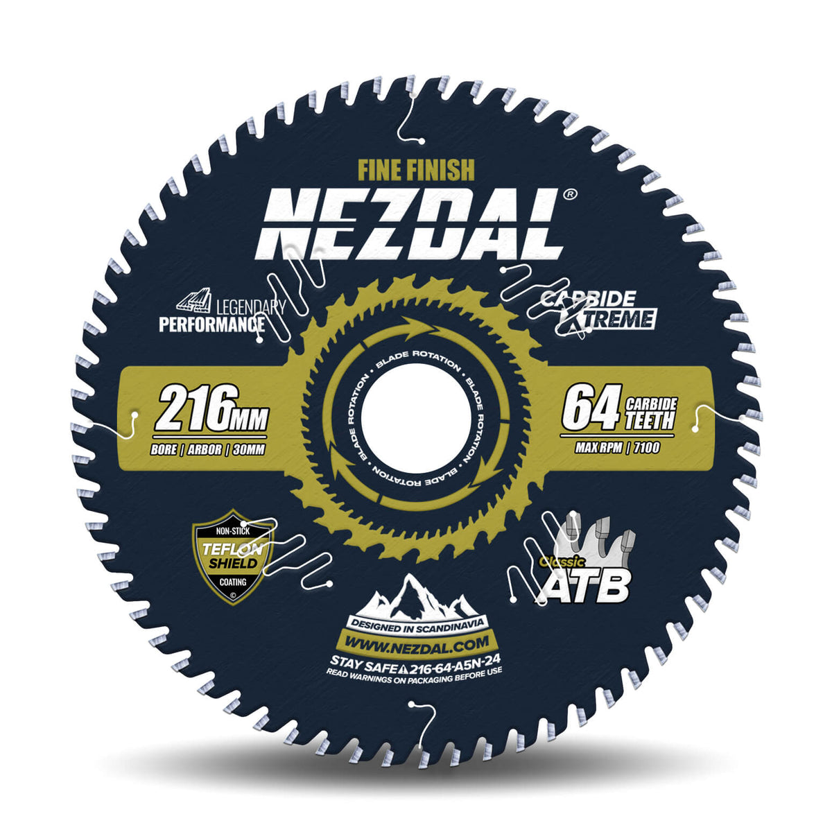 216mm | 64 Tenner | Fin Snittkvalitet | Listverk &amp; Synlige overflater | Kapp/gjærsag