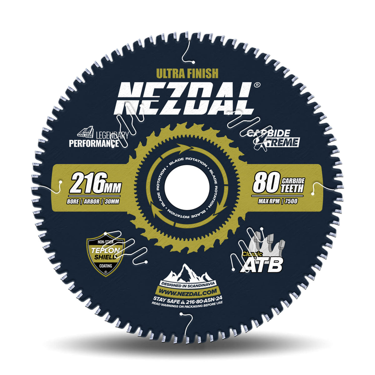 216mm | 80 Tenner | Superfin Snittkvalitet | Kapp/gjærsag