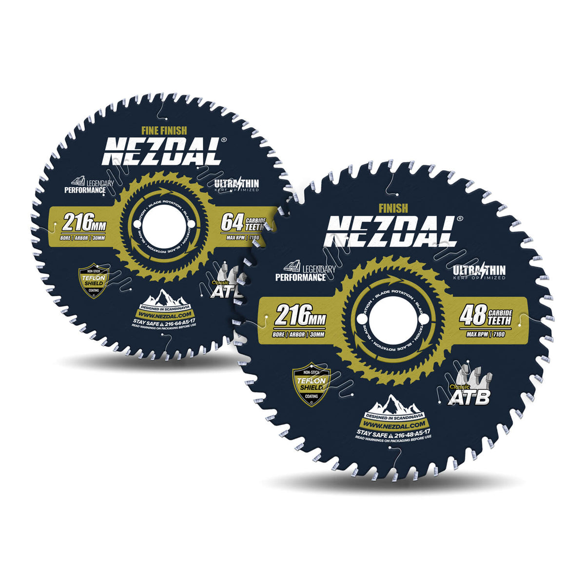 216mm Duo | 48, 64 Tenner | Generell Bruk, Fin Snittkvalitet | Ultratynn skjærebredde | Perfekt for batterisag