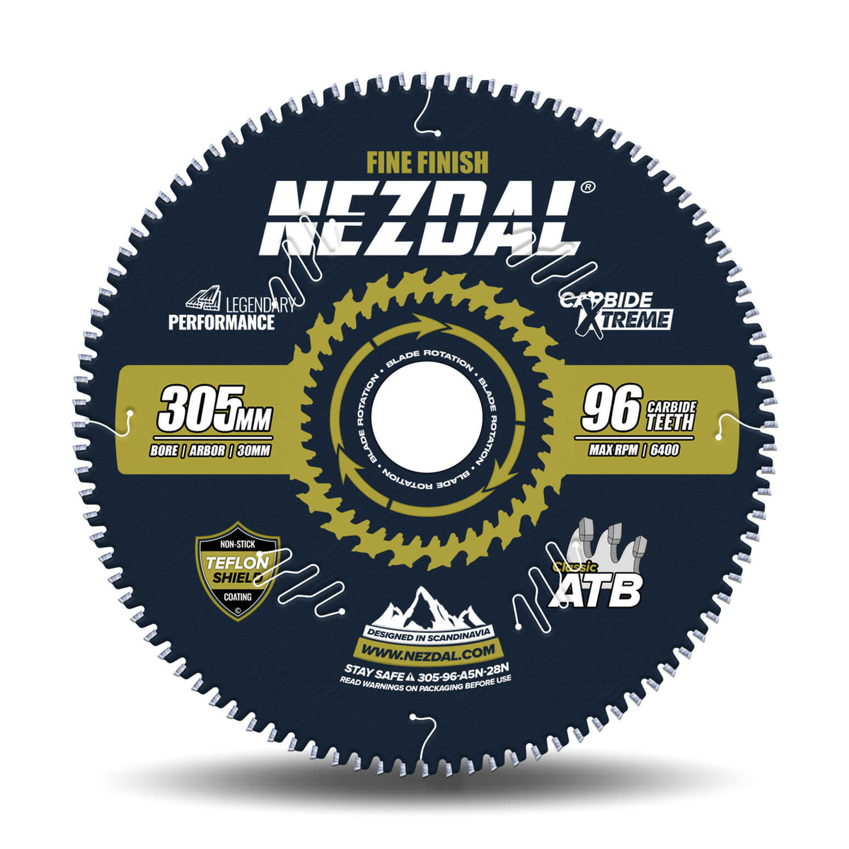 305mm Premium sagblad for superfinish i synlige overflater, listverk m.m.
