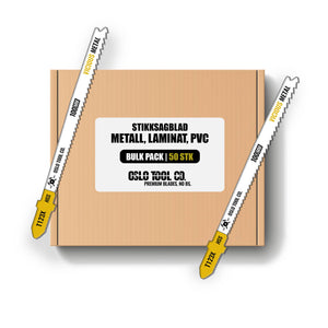 Metall, Laminat, PVC | 50 stk | Bulk Pack | Stikksagblad