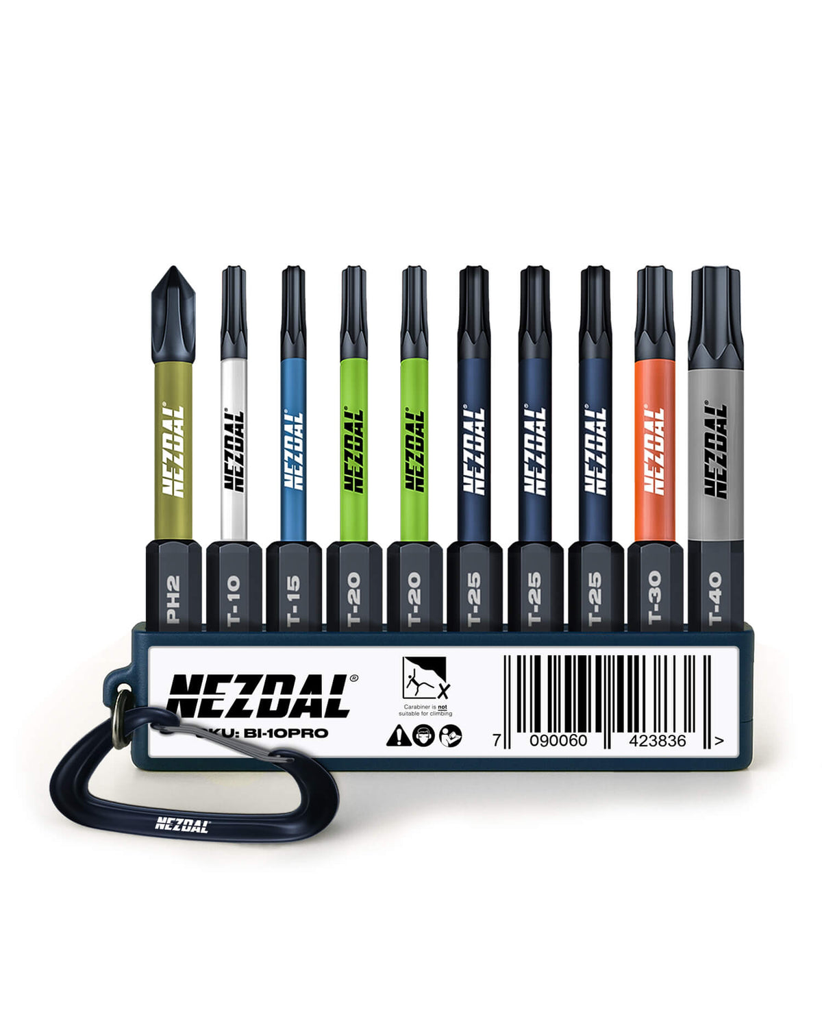 Snekkerens Favoritter MegaPack | 25 Sett | 60mm lengde | Fargekoder | God passform | For Slagtrekker &amp; Drill