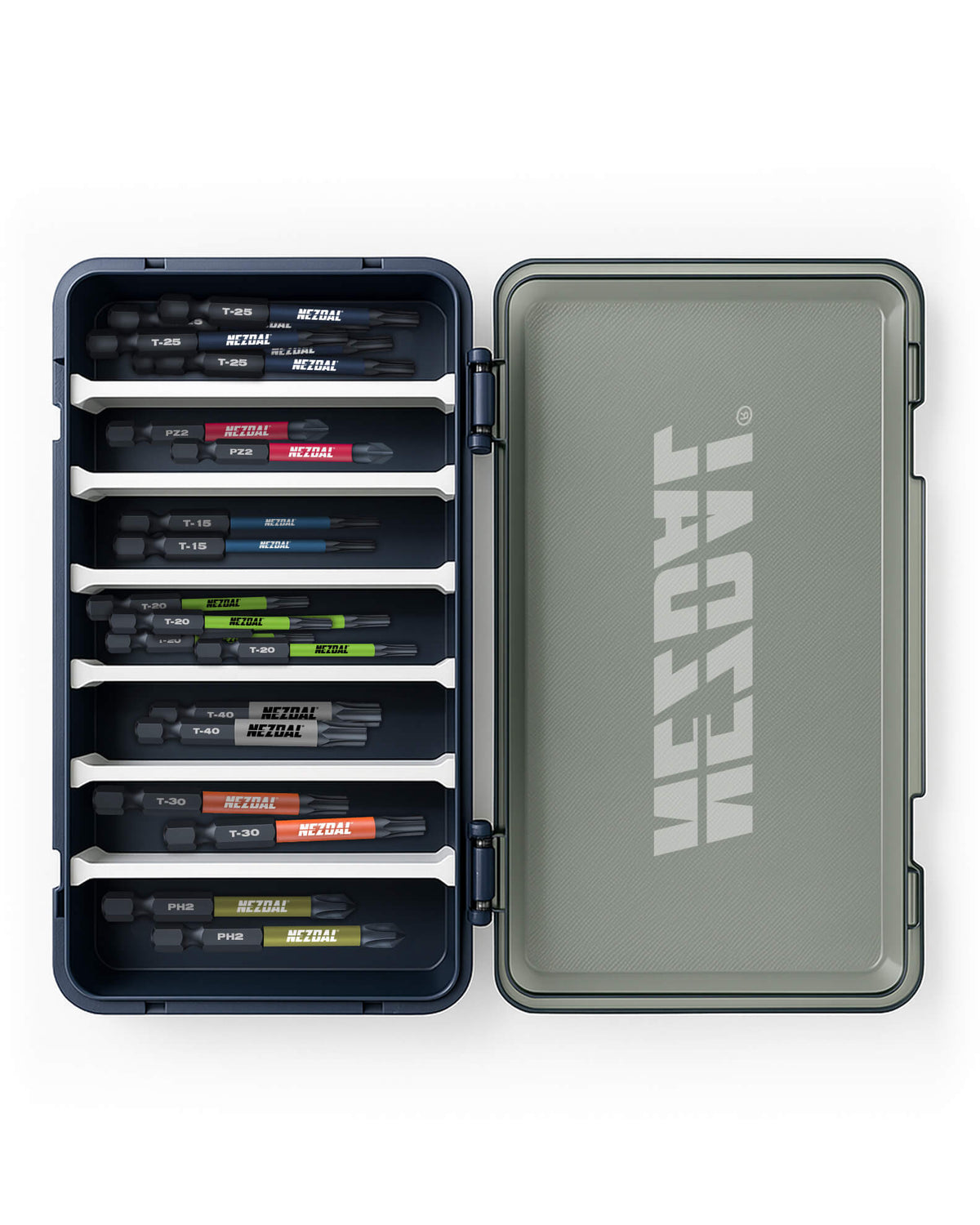 Allrounderen Desember Edition | 20 Bits + Boks | 60mm lengde | Fargekoder | God passform | Magnetisk | For Slagtrekker &amp; Drill