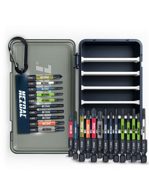 Allrounderen BW Edition | 24 Bits + Karabinholder + Boks | 60mm lengde | Fargekoder | God passform | Magnetisk | For Slagtrekker & Drill