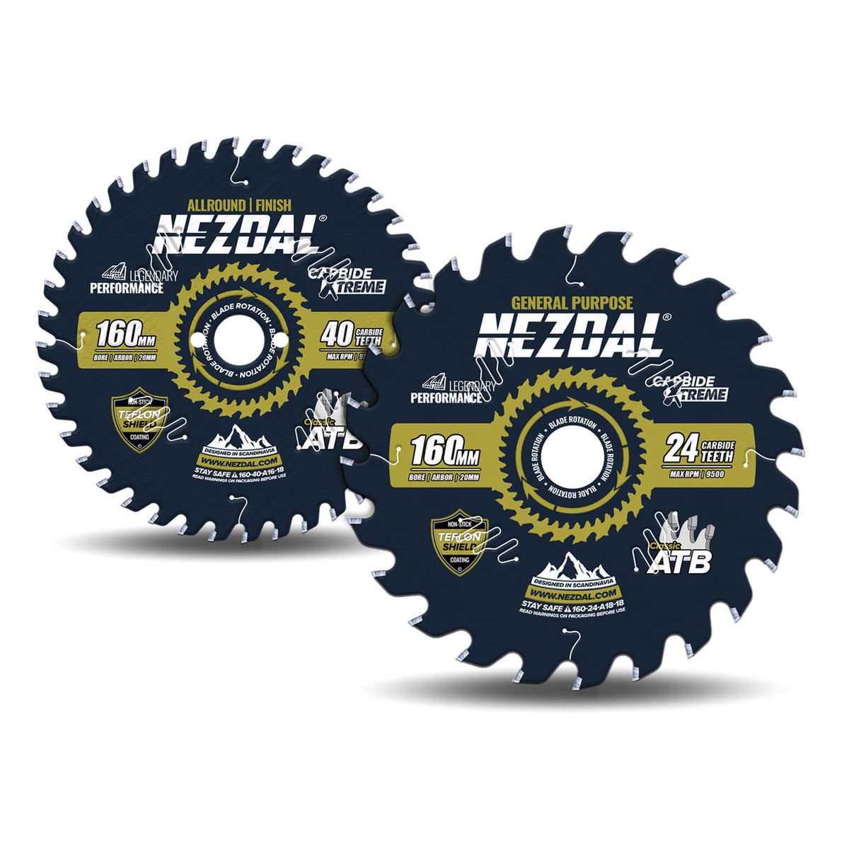 160 mm sagblad for generelle formål og finishbearbeiding av treverk