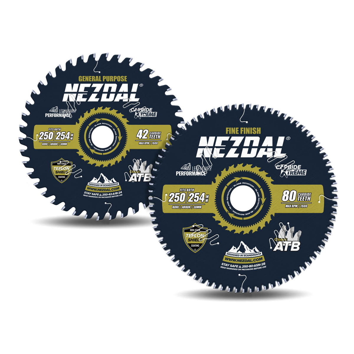 250/254mm Duo | 42,80 Tenner | Generell Bruk, Superfinish | Kapp/gjærsag