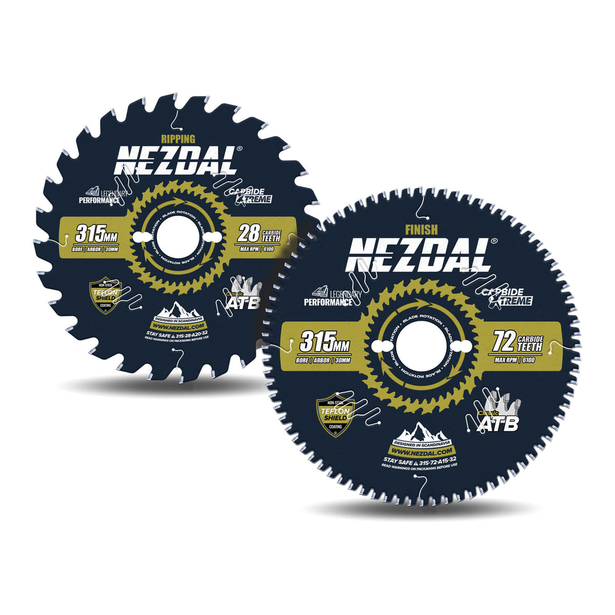 2 stk 315mm sagblad til bordsag