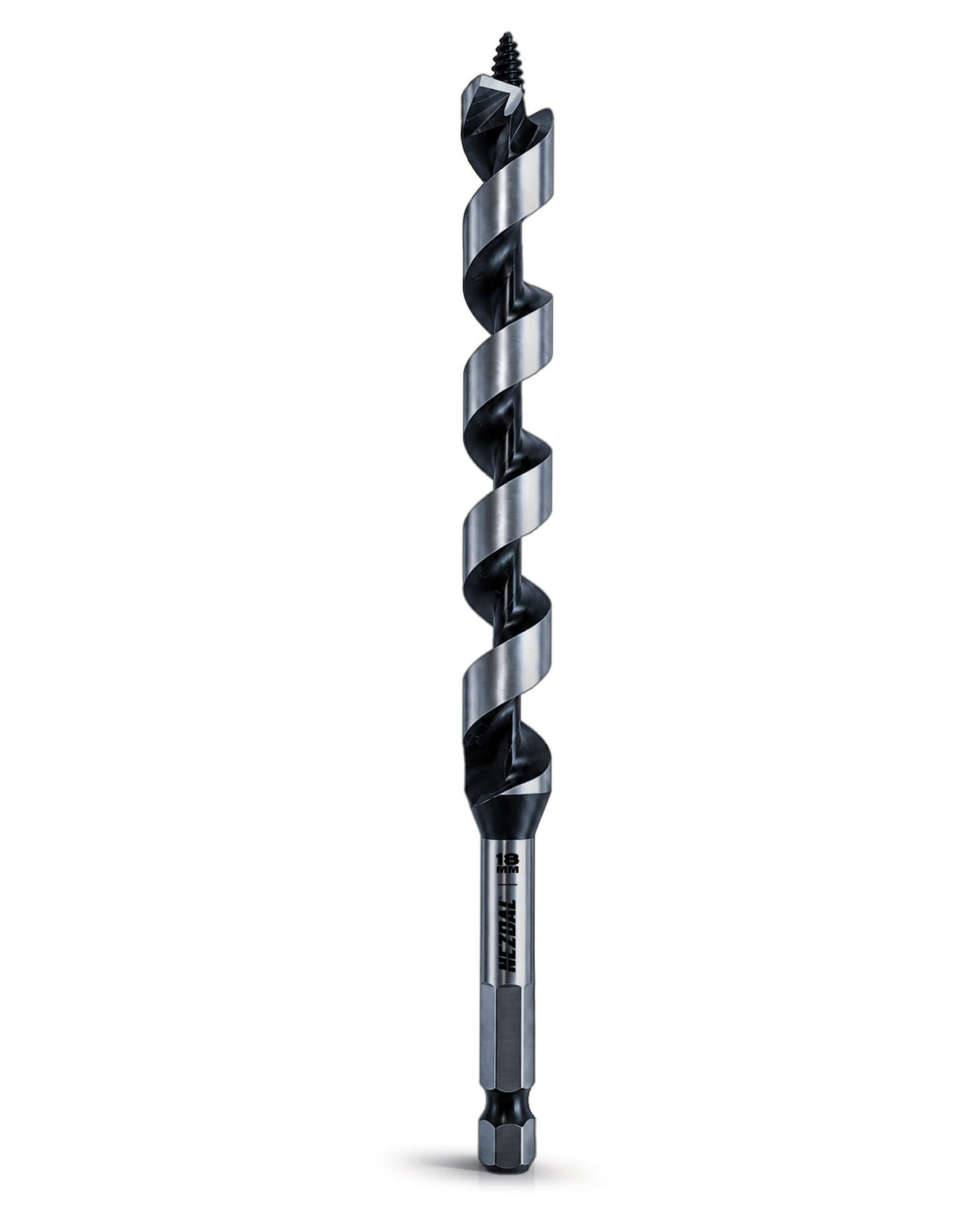 Spiralbor for tre | 18mm | 230mm lengde | For 16mm k-rør | Dype hull i trevirke